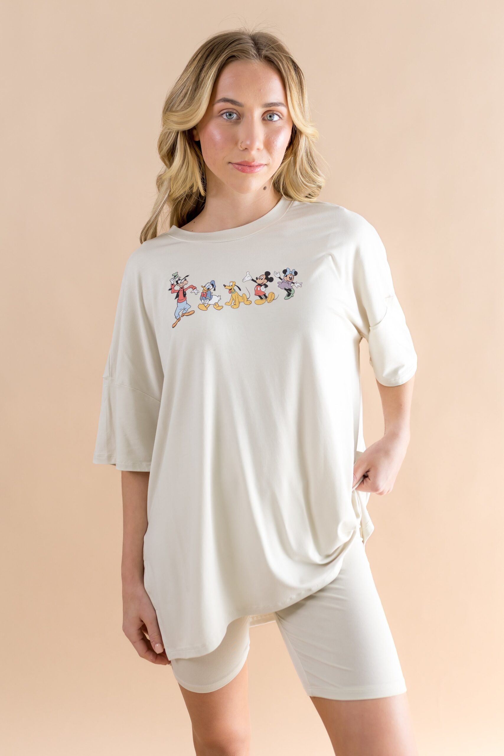 Mickey_Friends_Ecru_Women_s_Biker_Short_Set_01